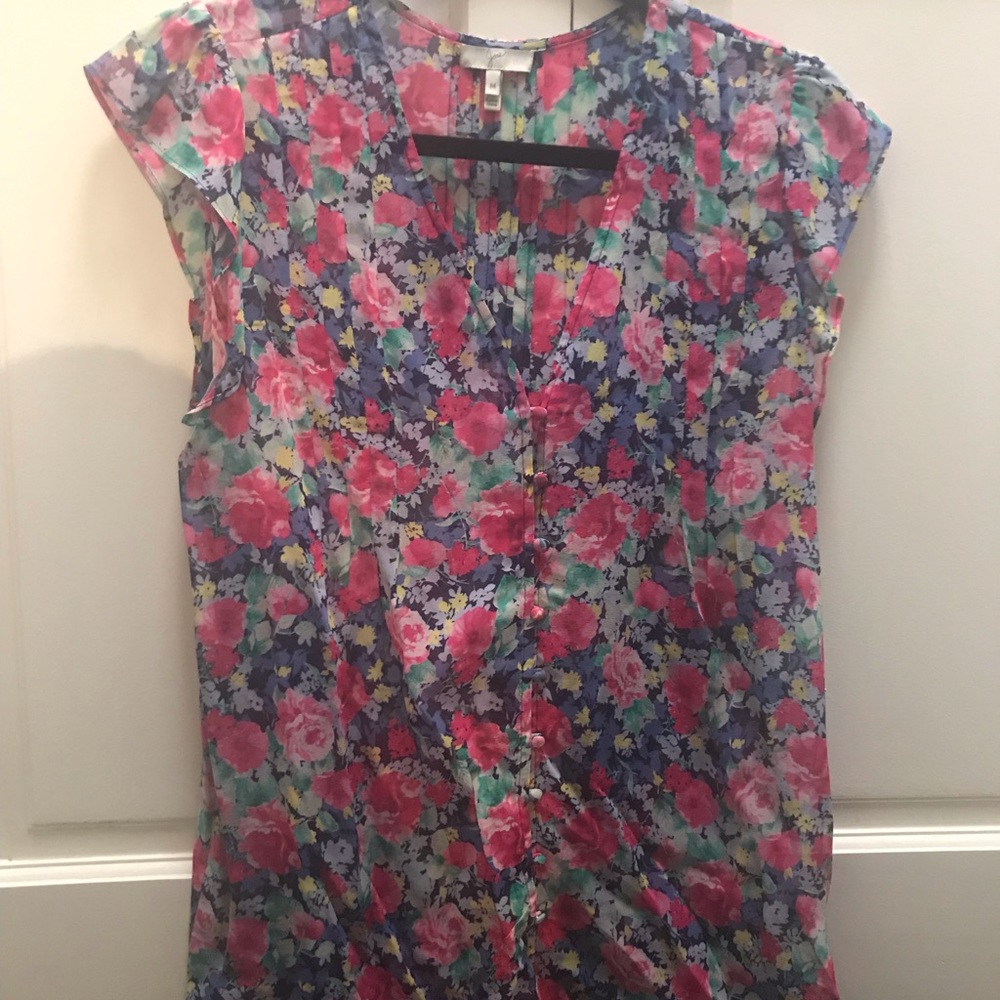 Joie Floral Sleeveless Top!
